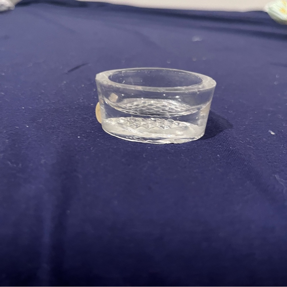 Vintage Pressed Glass Open Salt Cellar